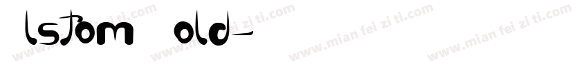 Alstom Bold字体转换